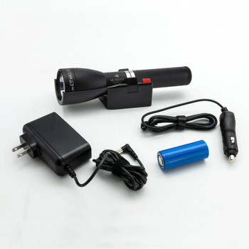 ML150LRSX Flashlight, LiFePO4 Battery, Charging Cradle, 12v Wire Lead UPC: 038739851334