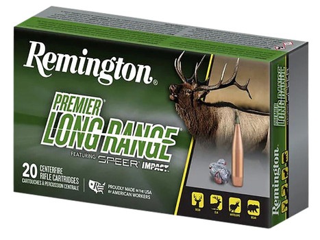 Remington Ammunition R28828 Premier Long Range 6.5PRC 140gr Speer Impact 20 Per Box/10 Case