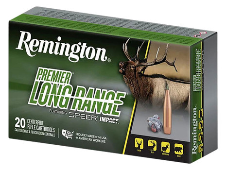 Remington Ammunition R21346 Premier Long Range 300WinMag 190gr Speer Impact 20 Per Box/10 Case