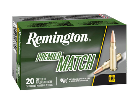 Remington Ammunition 20001 Premier Match 6mmCreedmoor 107gr Sierra MatchKing BTHP 20 Per Box/10 Case