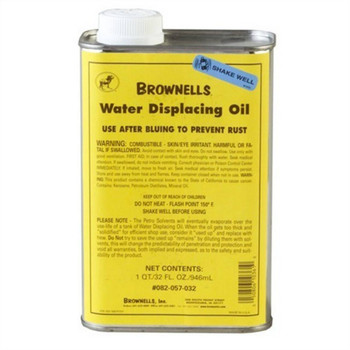WATER DISPLACING OIL   AFTER-BLUING   RUST PREVENSION 1 QT UPC: 050806103610