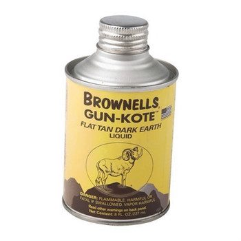 GUN-KOTE OVEN CURE GUN FINISH FLAT TAN DARK EARTH 8OZ UPC: 050806110571