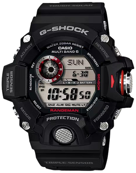 G-shock/vlc Distribution GW94001 G-Shock Tactical Rangeman Keep Time Black Size 145-215mm Features Digital Compass                                                                                      