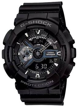 GSHOCK GA1101BCR TACTICAL ANALOGDGTL BLK UPC: 079767935566