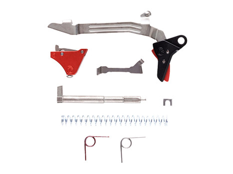 Timney Triggers ALPHAGLOCK5UBKBLACK Alpha Competition 9mm/40 S&W Red Fits Glock Gen5