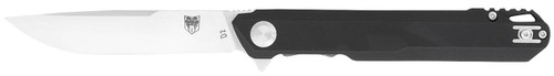 CobraTec Knives CTMONBLK Monarch  3.50" Folding Plain Satin D2 Steel Blade, 4.75" Black G10 Handle UPC: 099654042894