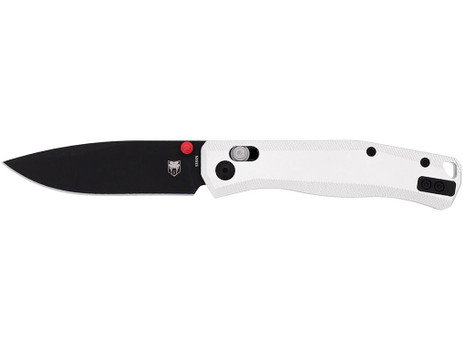 CobraTec Knives CTRGTSIL Regent EDC 3.25" Flip Open Plain Black TiCN S35VN Blade, 4.25" Silver Aluminum Handle