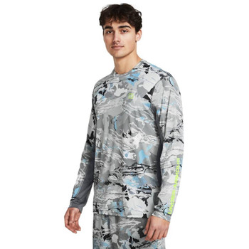 UA Iso-Chill Shorebreak Camo-GRY,LG UPC: 196885060205