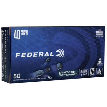 FED SYN DEF 40 S&W 175GR SJHP 50/500 UPC: 604544671032