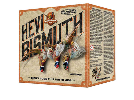HEVI-Shot HS19715 HEVI-Bismuth Upland 410Gauge 3" 9/16oz Bismuth 5Shot 25 Per Box/10 Case