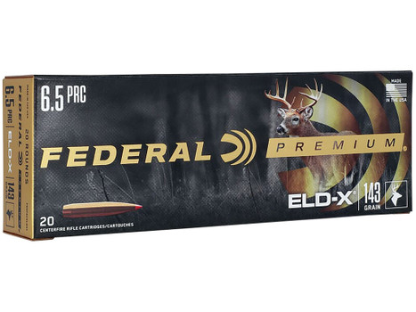 Federal P65PRCELDX1 Premium ELD-X 6.5PRC 143gr 20 Per Box/10 Case