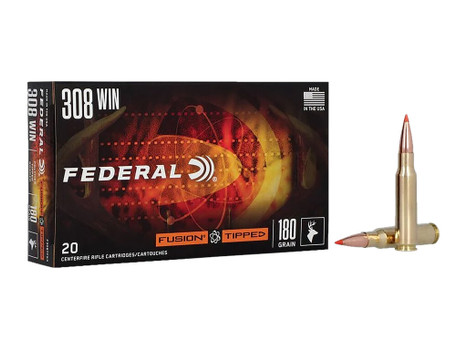 Federal F308TFS3 Fusion 308Win 180gr Bonded Soft Point 20 Per Box/10 Case