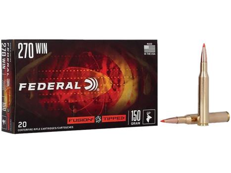 Federal F270TFS2 270Win 150gr Fusion Tipped 20 Per Box/10 Case