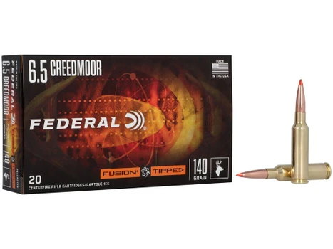Federal F65CRDTFS1 Fusion 6.5Creedmoor 140gr Bonded Soft Point 20 Per Box/10 Case