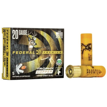 CASE OF 10 AMMO 20GA 3IN 275GR COP SAB SLUG 5 UPC: 604544696653
