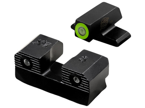 XS Sights SIR201P6G R3D 2.0 Night Sight Set Green Tritium Front/Black Oxide Frame Fits Sig/Springfield/FN 509