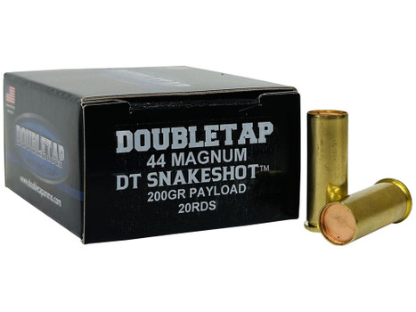 DoubleTap Ammunition 44MSS2 Snake Shot 44RemMag 200gr 20 Per Box/50 Case