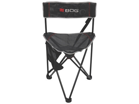 Bog-Pod 1117130 Triple Play Chair, 3 Legs, Black, Steel Frame, Exterior Pocket