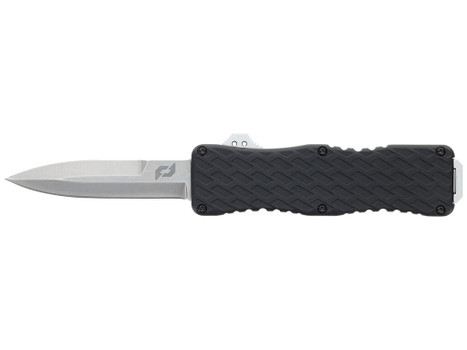 Schrade 1135967 Uproar D/A OTF Bayonet Plain Satin D2 Steel Blade 4.25" Aluminum Handle