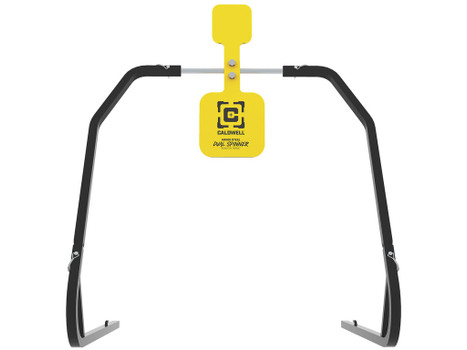 Caldwell 1196226 Daul Spinner Yellow AR500 Steel 3/8" Thick Standing Target Includes 5" & 8" Plates