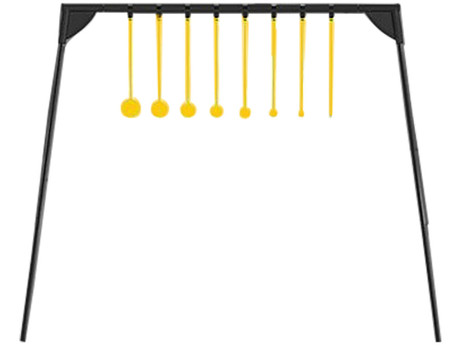 Caldwell 4002310 Challenge Target Rimfire KYL Black/Yellow AR500 Steel Standing Includes 8 Targets