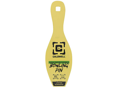 Caldwell 4002312 Rimfire/Handgun Yellow AR500 Steel Bowling Pin 1/4" Thick