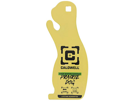 Caldwell 4002313 Rimfire/Handgun Yellow AR500 Steel Prairie Dog 1/4" Thick