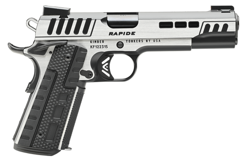 Kimber Mfg.,inc 3000425  Rapide Scorpius 45ACP 8+1 5" Black KimPro II w/ Brush Polished Flats Stainless Steel Slide G10 Grip                                                                            