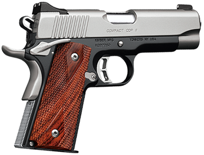 Kimber Mfg.,inc 3200018CA Custom CDP II (CA) 45 ACP 8+1 5" Front Serrations Stainless Steel Slide Brush Polished Front Strap Checkering Laminated Gray/Black Double Diamond Grip                        