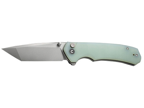 Civivi Knives C19059C-3 Brazen 3.46" Folding Plain Stonewashed D2 Steel, Blade Natural G10 Handle