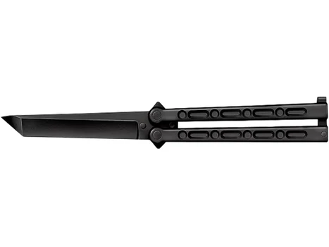 Cold Steel CS-92EAB FGX Balisong 5" Folding Plain Tanto Black Griv-Ex Blade/Handle