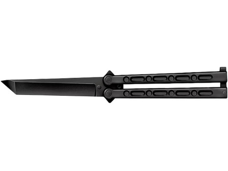 Cold Steel CS-92EAB FGX Balisong 5" Folding Plain Tanto Black Griv-Ex Blade/Handle