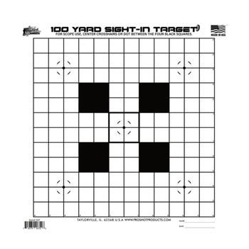 100 YD SCOPE SIGHTIN TARGET 12 PK HEAVY UPC: 709779907557