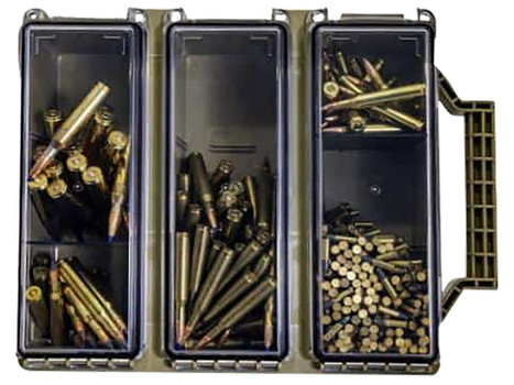 Berry's 33805 Tri-Can Triple Ammo Can Tan Plastic