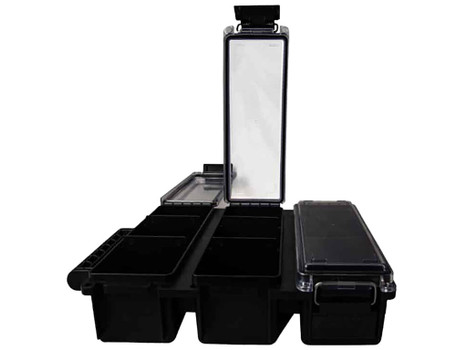 Berry's 68911 Tri-Can Triple Ammo Can Black Plastic
