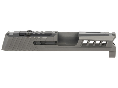 True Precision Inc TPP365SBCRMS Axiom Optic Cut Slide Fits Sig P365 Black DLC Anodized 416R Stainless Steel