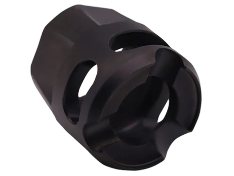 True Precision Inc TPYMICROBC Micro Compensator Y-Type Black DLC 416R Stainless Steel 1/2"x28 Threads 9mm/380 ACP
