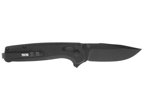 S.O.G SOGTM1027BX Terminus XR 2.95" Folding Clip Point Plain Black D2 Steel Blade Black G10 Handle Features Box Packaging Includes Pocket Clip