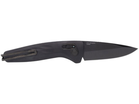 S.O.G SOG15730157 One-Zero Auto 3.10" Folding Plain Black Chrome CPM S35VN SS Blade/ Black Aluminum Handle
