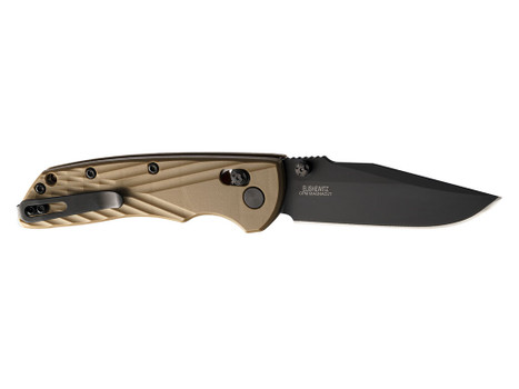 Hogue Deka 3.25" Folding Clip Point Plain Black Cerakote CPM MagnaCut SS Blade, FDE Crosshatch Textured GRN Handle, Includes Pocket Clip