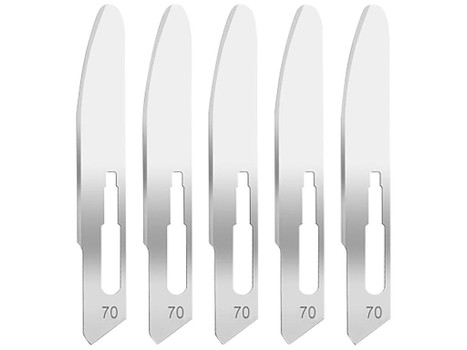 Hogue 35887 Expel Replacement Blades High Carbon Steel Blade #70 5 Blades