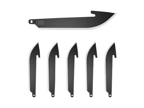 Outdoor Edge RR30K-6C Replacement Blades Drop Point 3" 420J2 SS Blade, 6 Blades