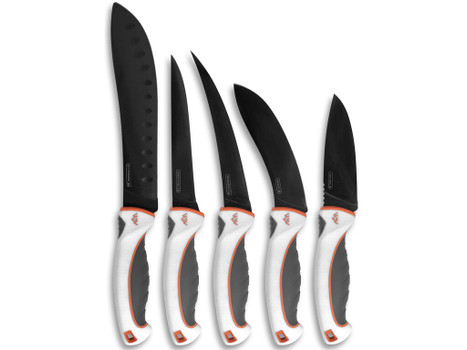 Outdoor Edge EM1 Ergo Max Processing Kit 5Cr13MoV Black Titanium Blade 5 Piece