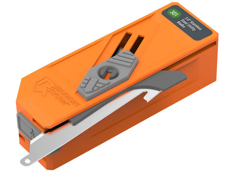 Outdoor Edge RR30D12C Blade Dispenser Blaze Orange, 12 Drop Point 3" 420J2 SS Blades