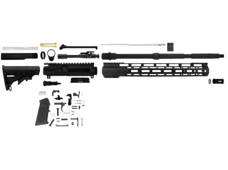 TacFire SSRK556LPK Lower Parts Kit Unassembled Rifle Kit 223 Rem/5.56x45mm NATO AR Platform Aluminum 1/2"-28 tpi