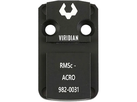 Viridian 9820031 RFX 44 Shield RMSc Mounting Adapter Black Anodized