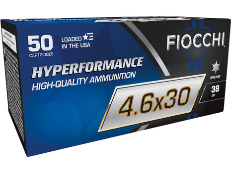Fiocchi 46EXD Hyperformance 4.6x30mm 38gr Tipped Hollow Point 50 Per Box/20 Case