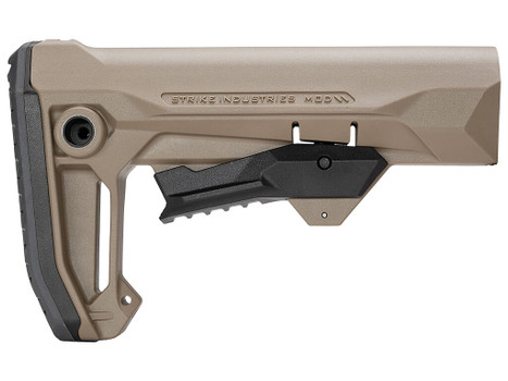 Strike Industries STRIKEESMOD2FDE MOD2 Rifle Stock FDE Polymer Compatible w/ AR Style Buffer Tubes