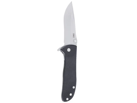 CRKT 6450D2 Drifter EDC 2.88" Folding Drop Point Plain Stonewashed D2 Steel Blade, Black Textured G10 Handle