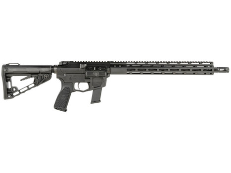 Wilson Combat TRAR9GB91610 AR9G Carbine 9mm Luger 17+1 16" Black Match Grade Threaded Barrel, Black Armor-Tuff Aluminum Receiver, M-LOK Handguard, Black Synthetic Rogers Super-Stoc w/Cam-Lock Stock